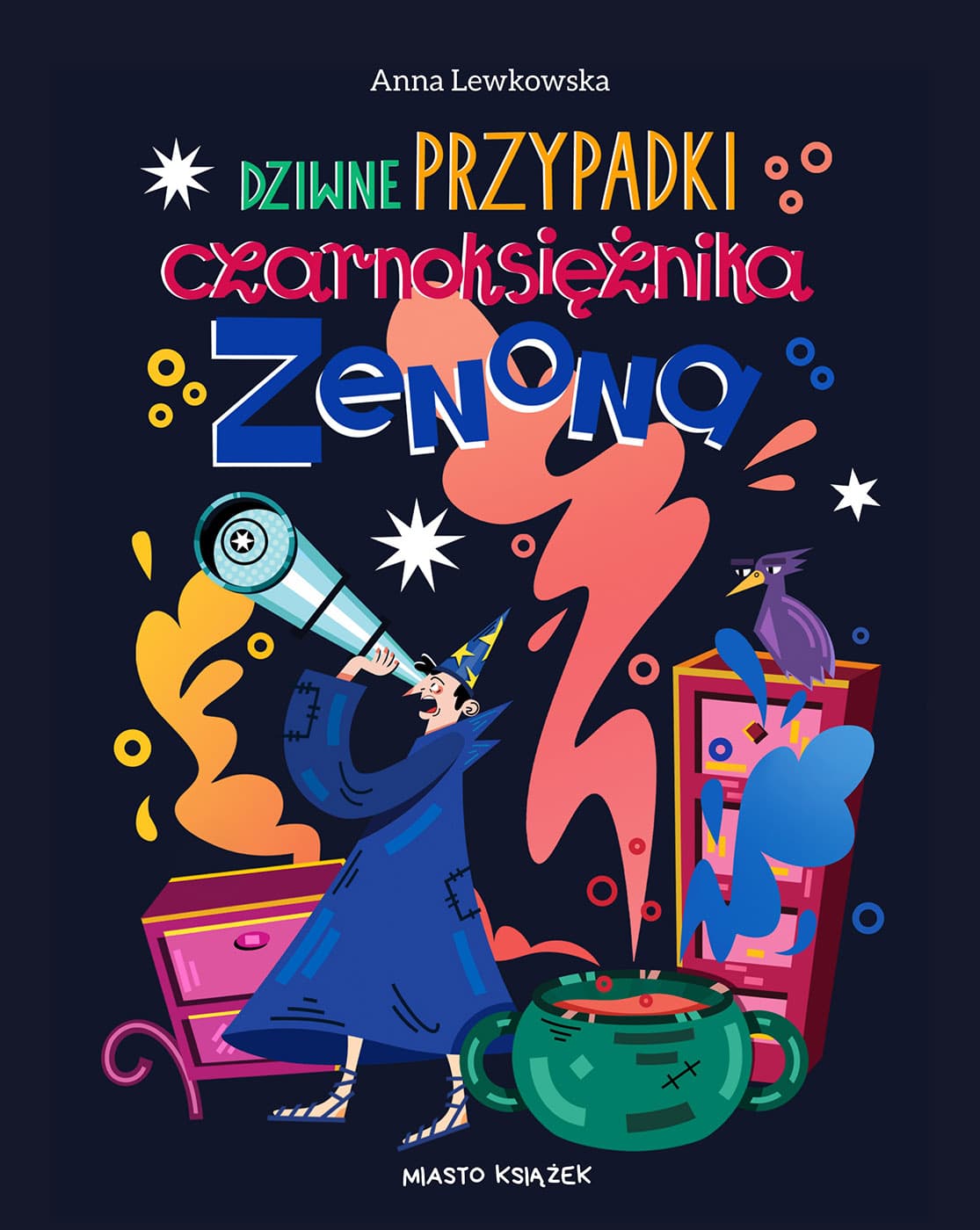 Okładka książki Dziwne przypadki czarnoksiężnika Zenona - Anna Lewkowska